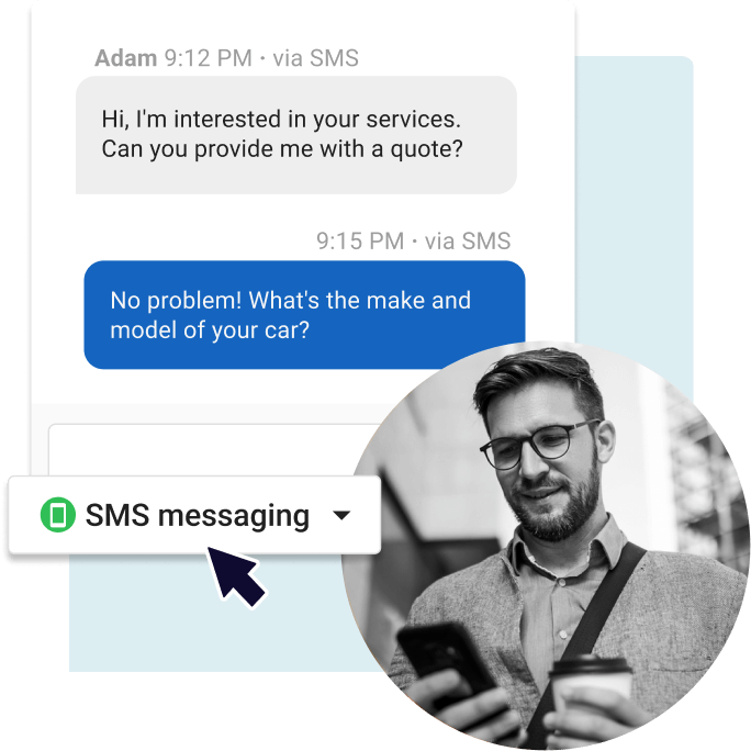 convert leads over SMS convert leads over SMS